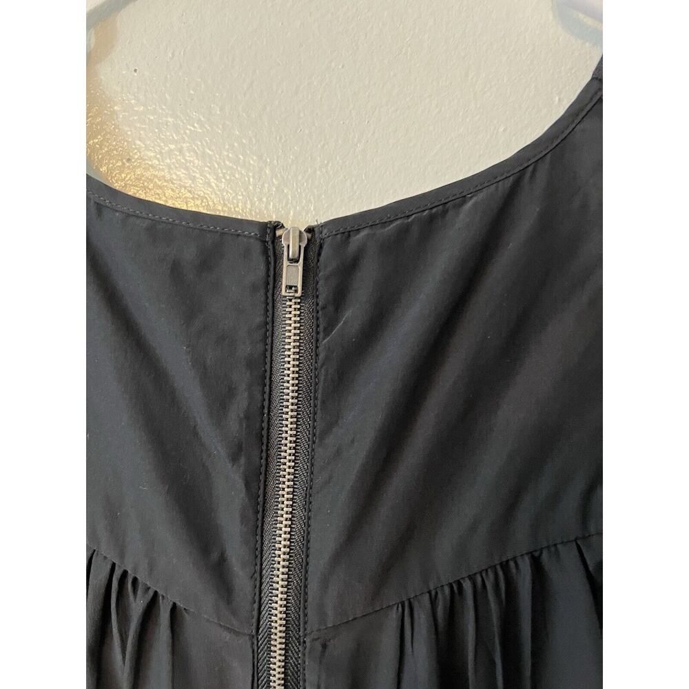 WALTER Women's Sz 2‎ 100% Silk Black Sleeveless Top Sequence Party Old Money - Picture 10 of 12